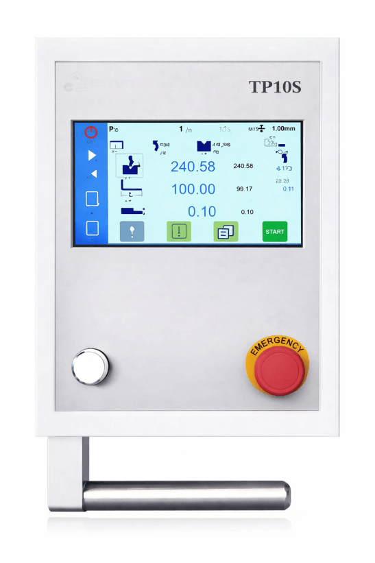 TPBS TP10S controller on TPBS servo press brake