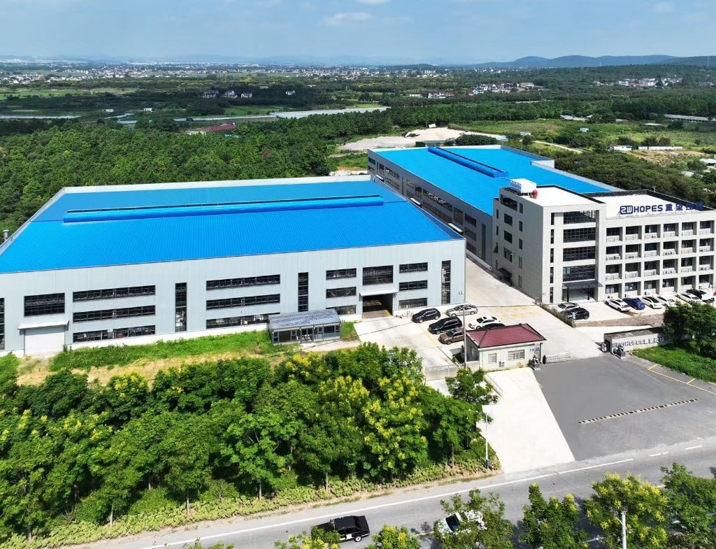 ZWHOPES aerial view of manufacturing plant and headquarters